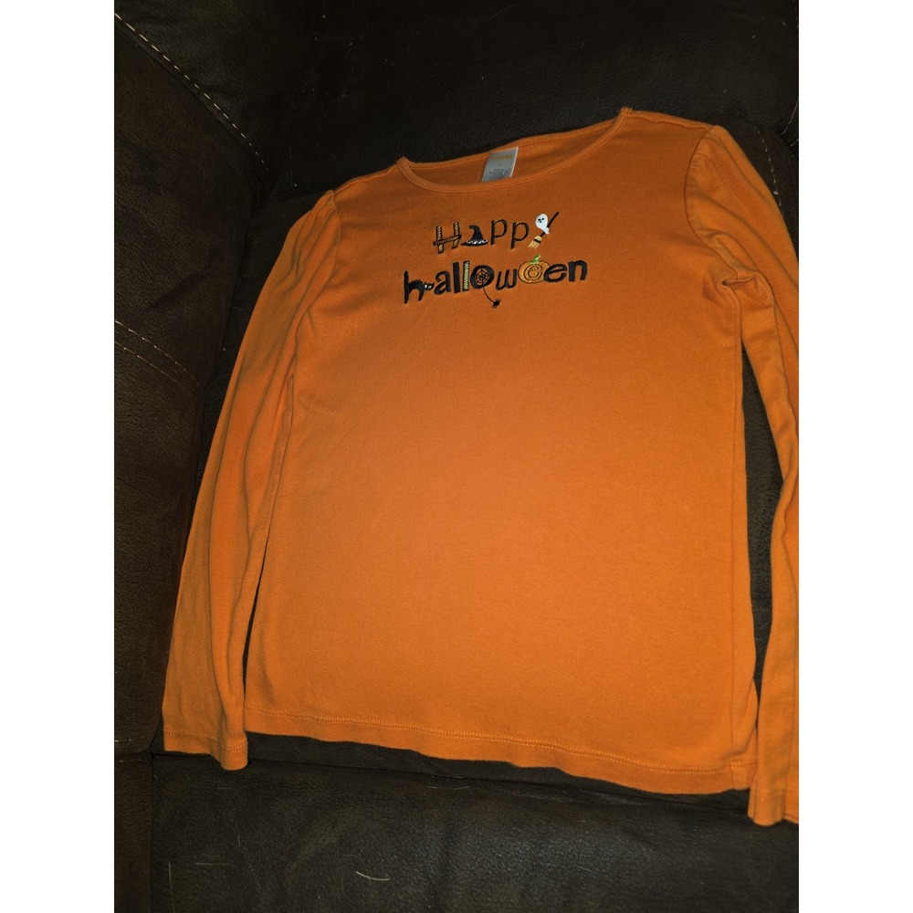 Gymboree outlet happy Halloween fall autumn pumpkin ghost cat top size 10